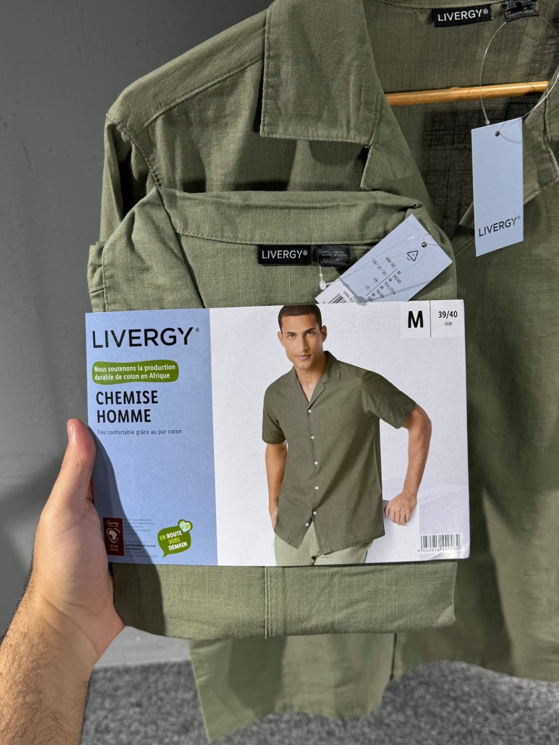 پیراهن لنین مردانه LIVERGY