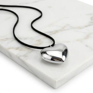 گردنبند پلاک قلب آی ام روی سنگ