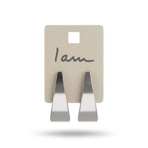 گوشواره میخی مثلثی آی ام زنانه روی کارت اورجینال برند I AM