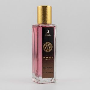 نمای استودیویی با نورپردازی از عطر زنانه الحمبرا کریستال نویر