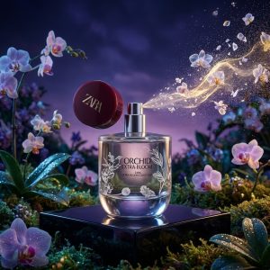 لحظه اسپری و پخش ذرات افشانه عطر زنانه زارا ارکید اکسترا بلوم